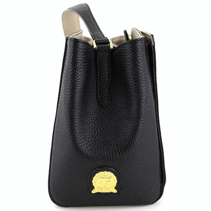 ADMJ エーディーエムジェイ  ワンショルダーバッグ ショルダーバッグ - レザー   ブラック ゴールド金具  ハンドバッグ トートバッグ 【本物保証】 A.D.M.J（エーディーエムジェイ） バッグ レディース ワンショルダー