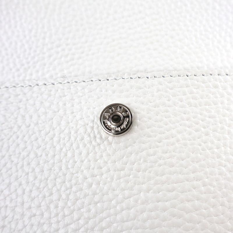 A.D.M.J ショルダーバック　ホワイト A.D.M.J（エーディーエムジェイ） バッグ ショルダーバッグ レザー