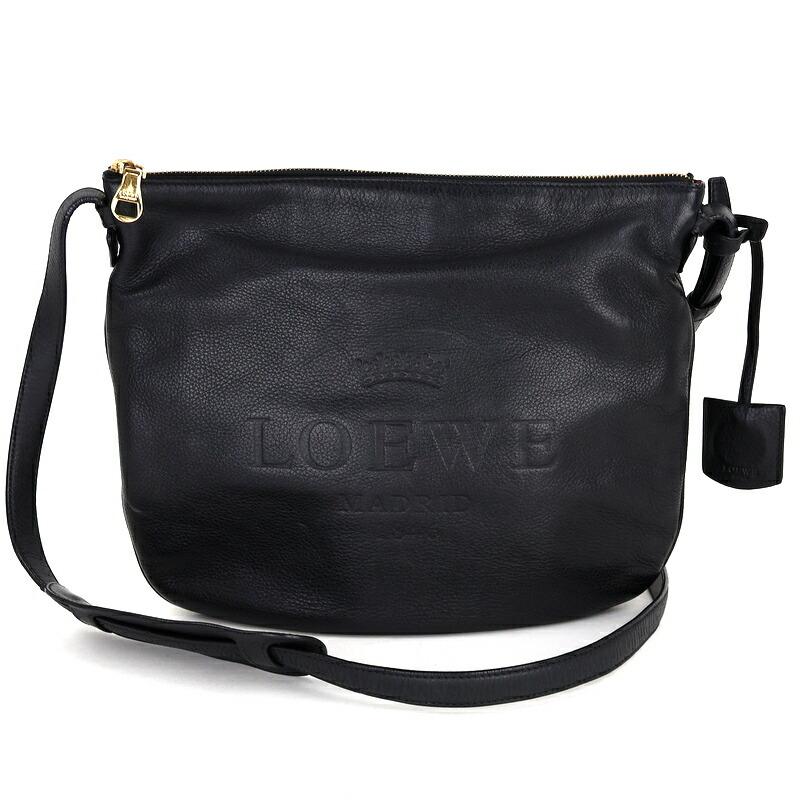 LOEWE（ロエベ） バッグ 中古 ショルダーバッグ レザー ブラック