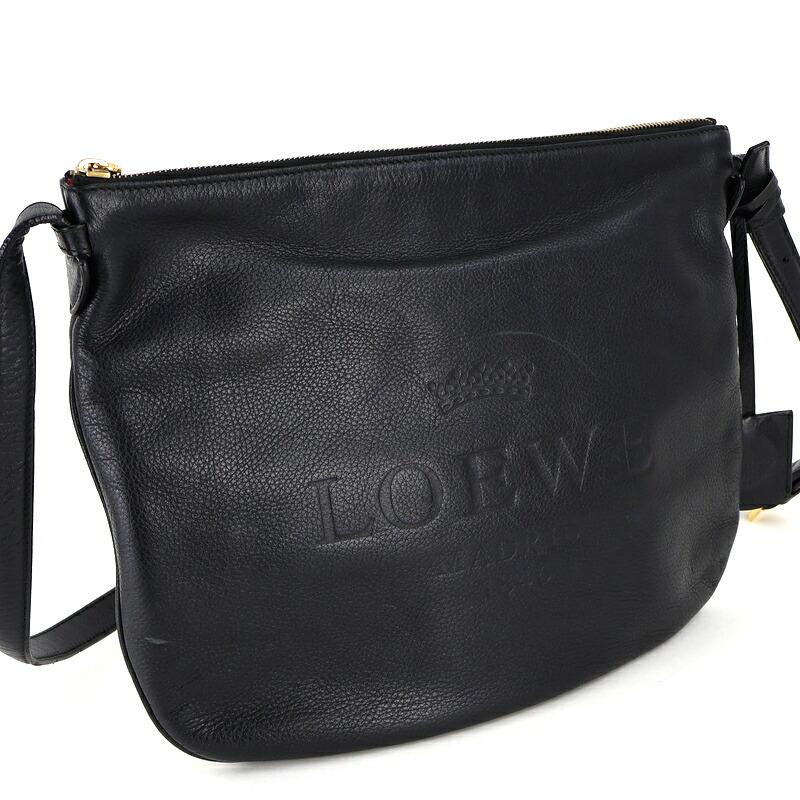 LOEWE（ロエベ） バッグ 中古 ショルダーバッグ レザー ブラック