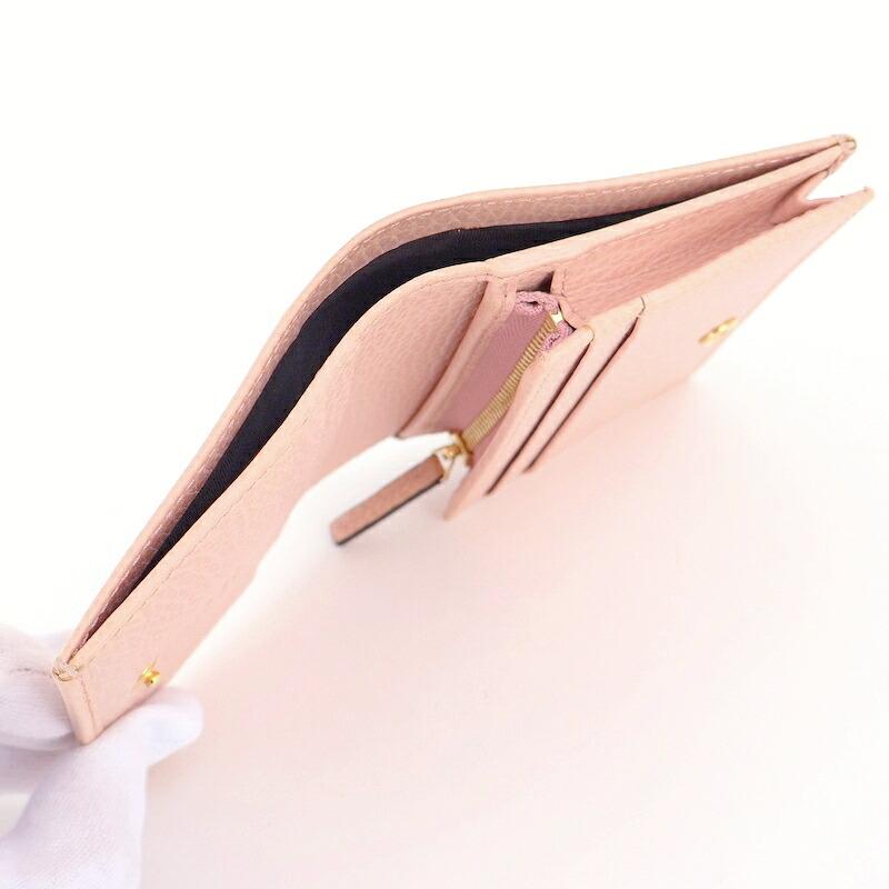 GUCCI（グッチ） 財布 二つ折り ダブルG スモールウォレット ピンク