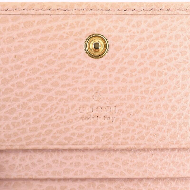 GUCCI（グッチ） 財布 二つ折り ダブルG スモールウォレット ピンク