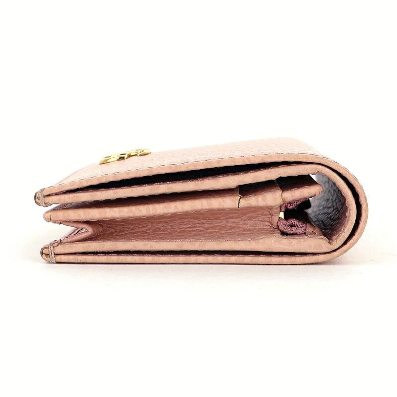 GUCCI（グッチ） 財布 二つ折り ダブルG スモールウォレット ピンク
