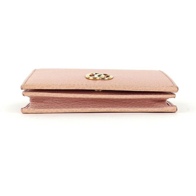 GUCCI（グッチ） 財布 二つ折り ダブルG スモールウォレット ピンク