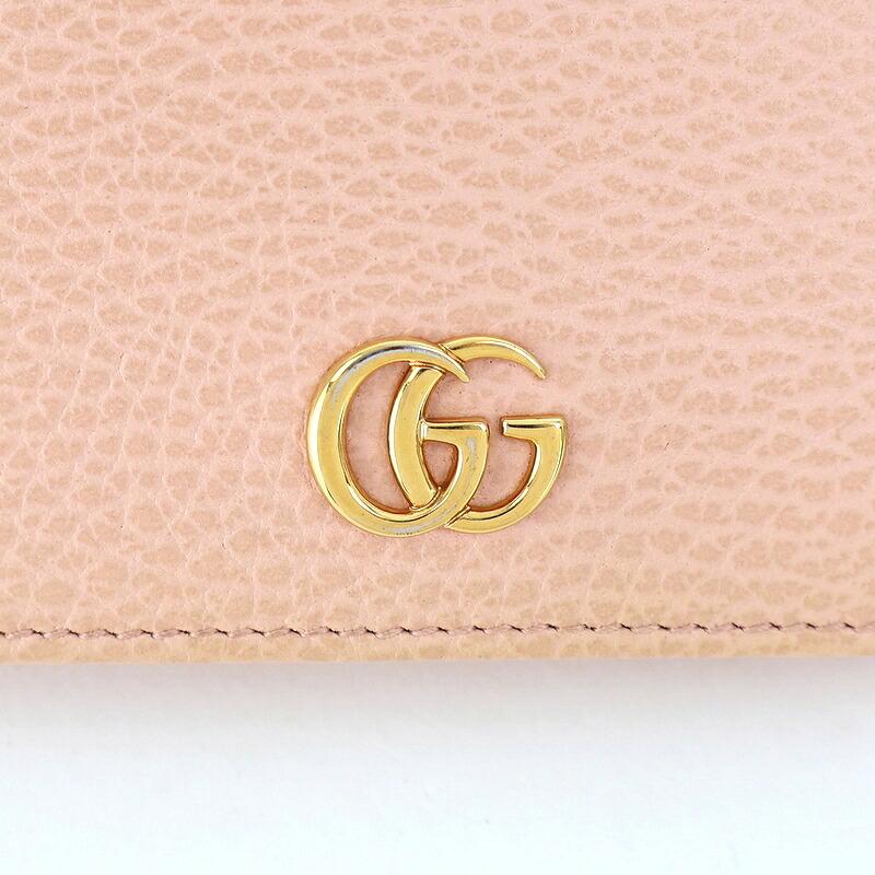 GUCCI（グッチ） 財布 二つ折り ダブルG スモールウォレット ピンク