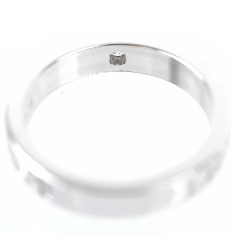 BVLGARI（ブルガリ） 指輪 18金 ダブルロゴ 16.5号 K18WG ホワイト