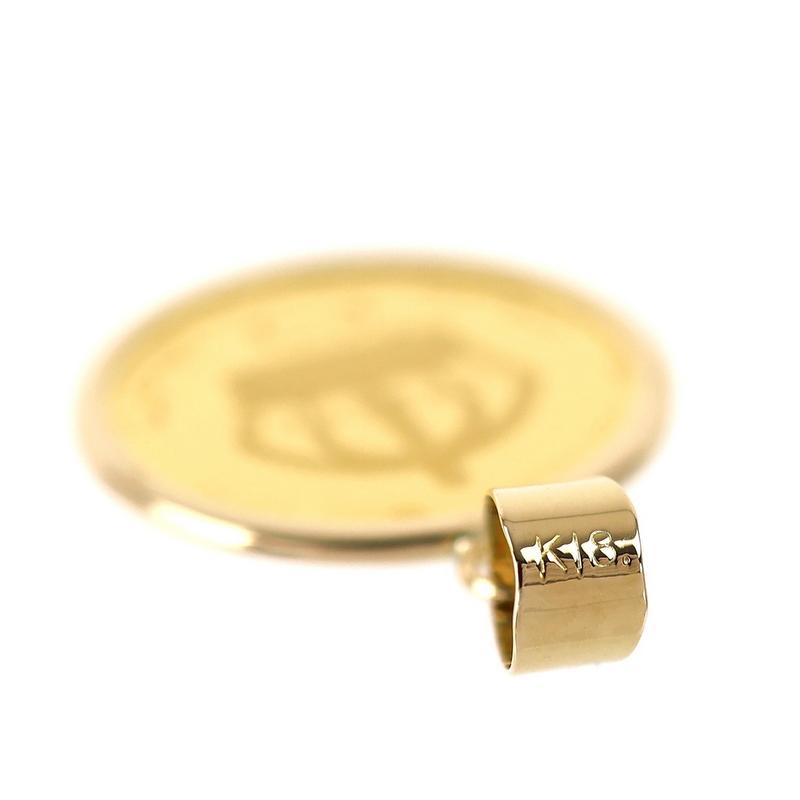 ペンダントトップ K24×K18YG クラウン金貨 1/25oz 1.5g イエロー