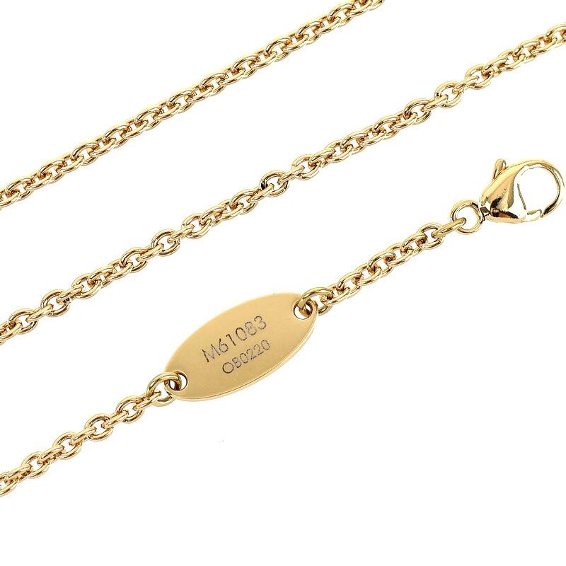 ルイヴィトンネックレスエッセンシャルVゴールド LV M61083 LOUIS VUITTON（ルイ・ヴィトン） ネックレス エセンシャルVネックレス