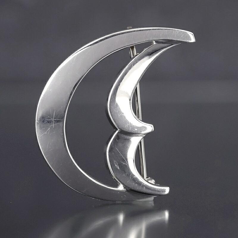 美品◎ ティファニー クレセントムーン 三日月 ブローチ シルバー925 TIFFANY&Co.（ティファニー） ブローチ クレセントムーン SV925