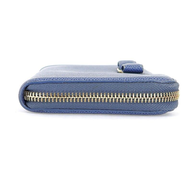 VARA（Salvatore Ferragamo） フェラガモ 財布 ヴァラ ブルー ラウンド
