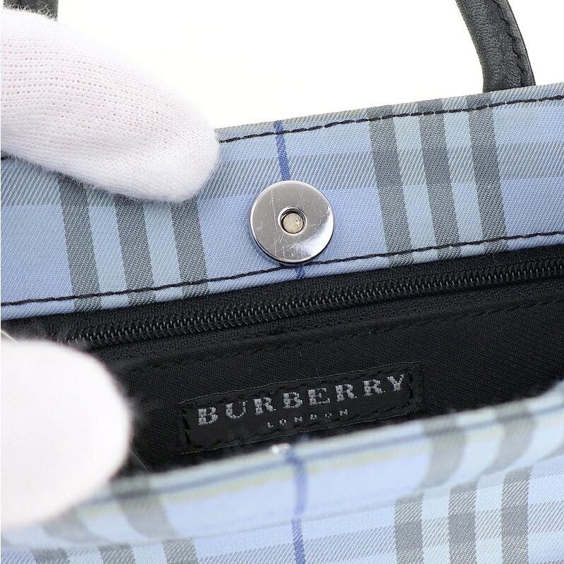 BURBERRY（バーバリー） バッグ ノバチェック ミニトート ブルー系