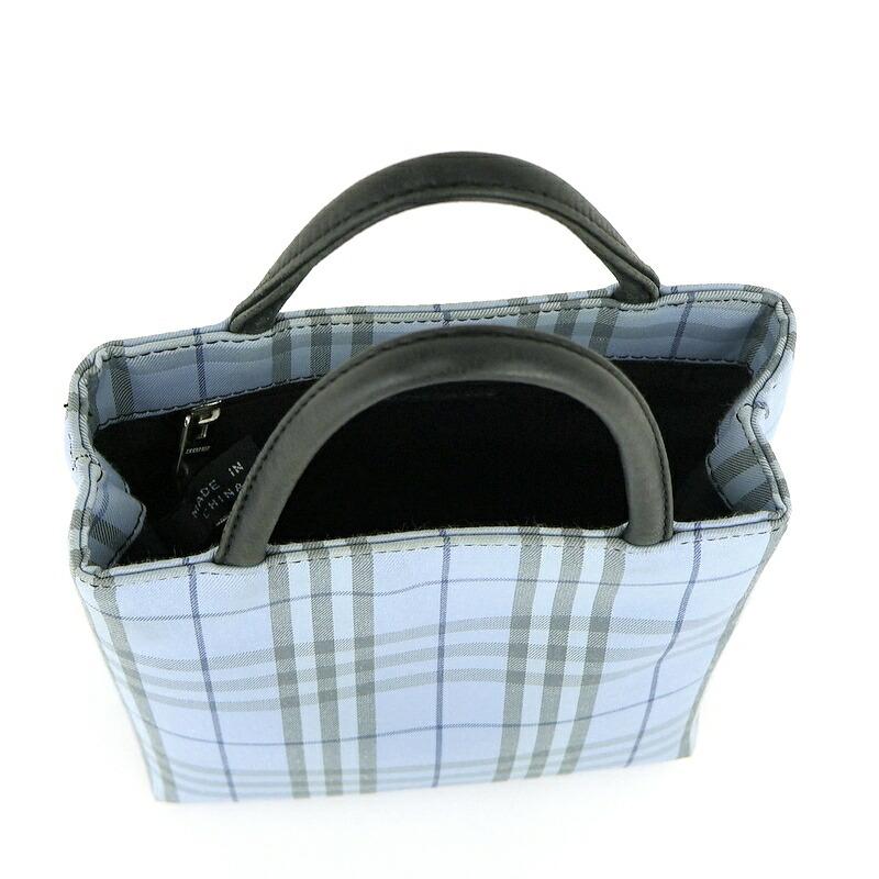 BURBERRY（バーバリー） バッグ ノバチェック ミニトート ブルー系