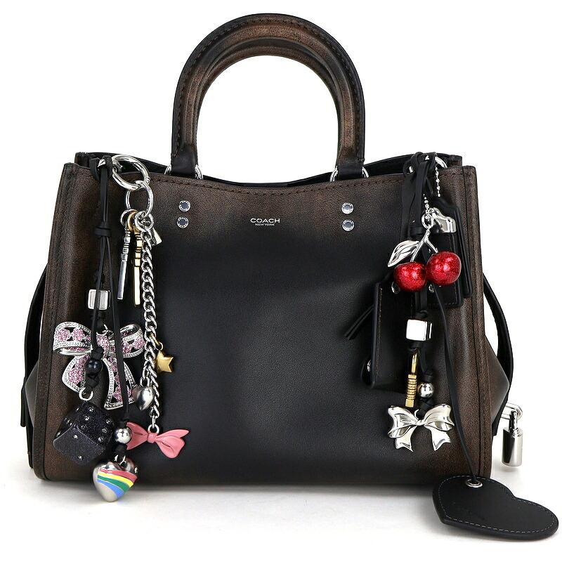 COACH ローグバッグチャーム　極美品 ローグ コーチ ローグバッグ31 ラブドレザー チャーム CDZ58 3WAY 斜め