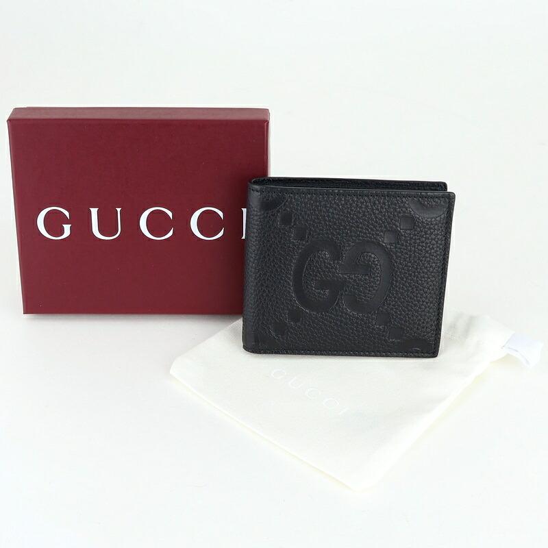 GUCCI（グッチ） 財布 メンズ 二つ折り マキシGG ブラック 739479 2