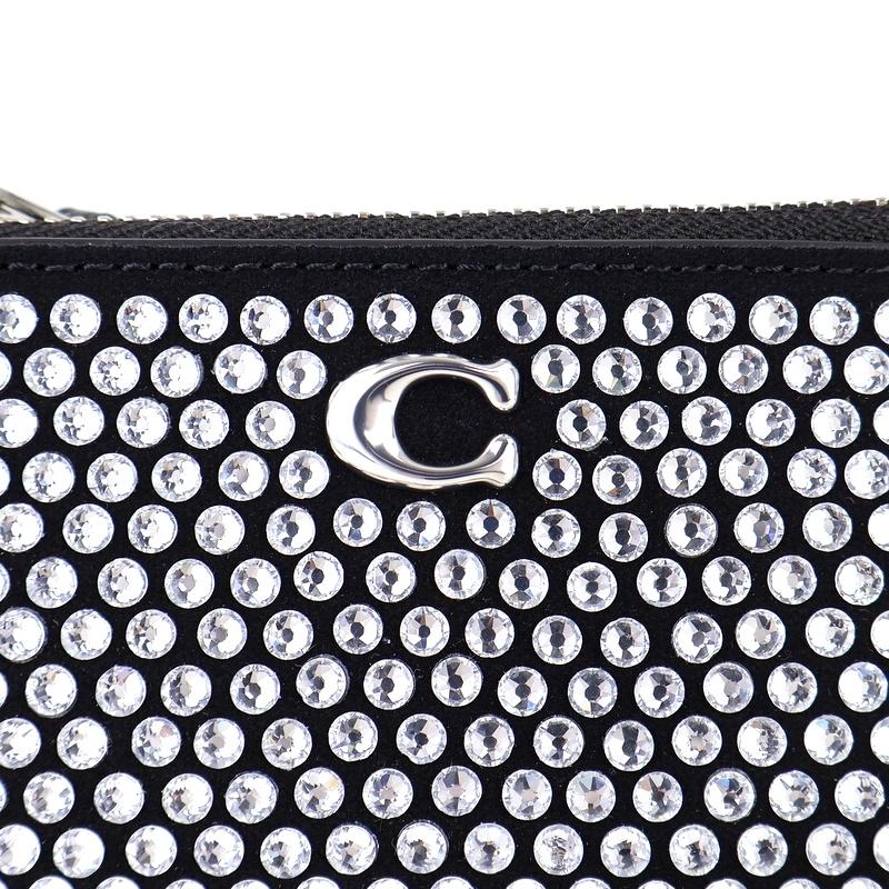 COACH（コーチ） ミニスキニーIDカードケース・クリスタル ブラック