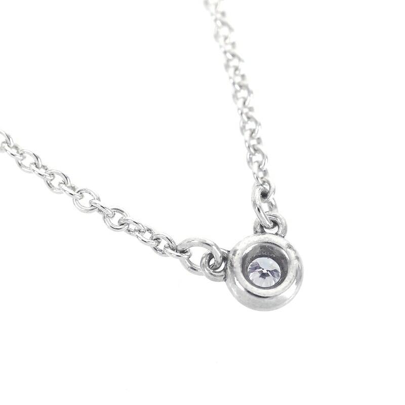 【新品】ダイアモンド0.14ct Tiffanyバイザヤードネックレス シルバー Diamonds By The Yard ティファニー ネックレス シルバー バイザヤード