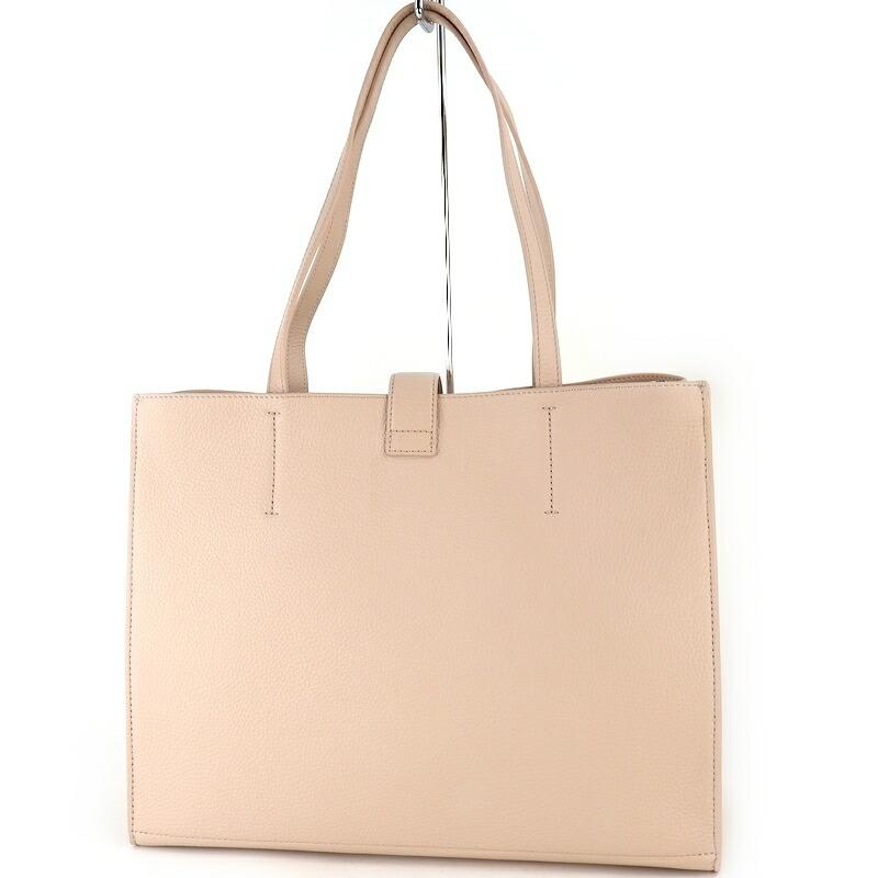 tearoom FURLA ベージュ レザービジネスバッグ フルラ ビジネスバッグ A4 ノートPC ハンドバッグ ベージュ 茶系 ロゴ