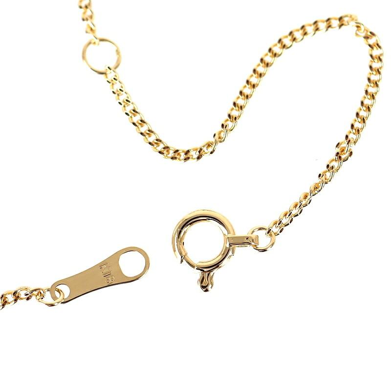 ネックレスチェーン 50cm K18YG 18金 イエローゴールド デザイン