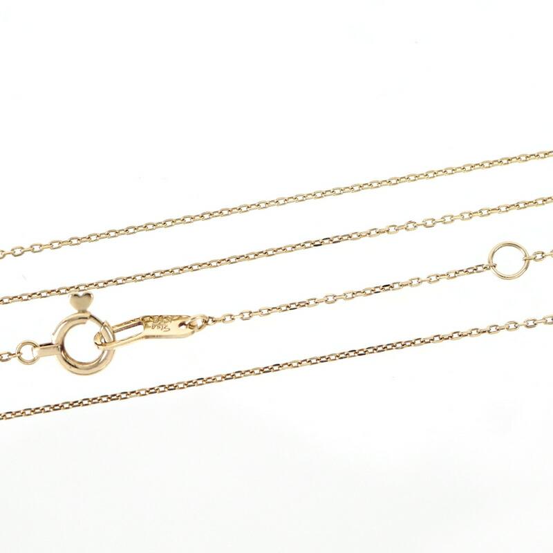 スタージュエリー 10金 ネックレス レディース 40cm ダイヤ 0.01ct 透明石 ドロップモチーフ 星モチーフ 1.2g デザインネックレス ジュエリー アクトワン_8
