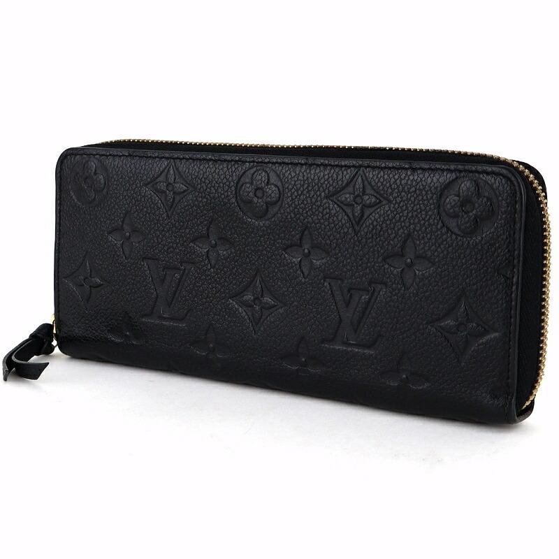 【LOUIS VUITTON】ルイヴィトン ポルトフォイユ・クレマンス モノグラム・アンプラント ラウンドファスナー長財布 ノワール M60171 SO1128 /kt11803ik LOUIS VUITTON（ルイ・ヴィトン） 財布 ポルトフォイユクレマンス