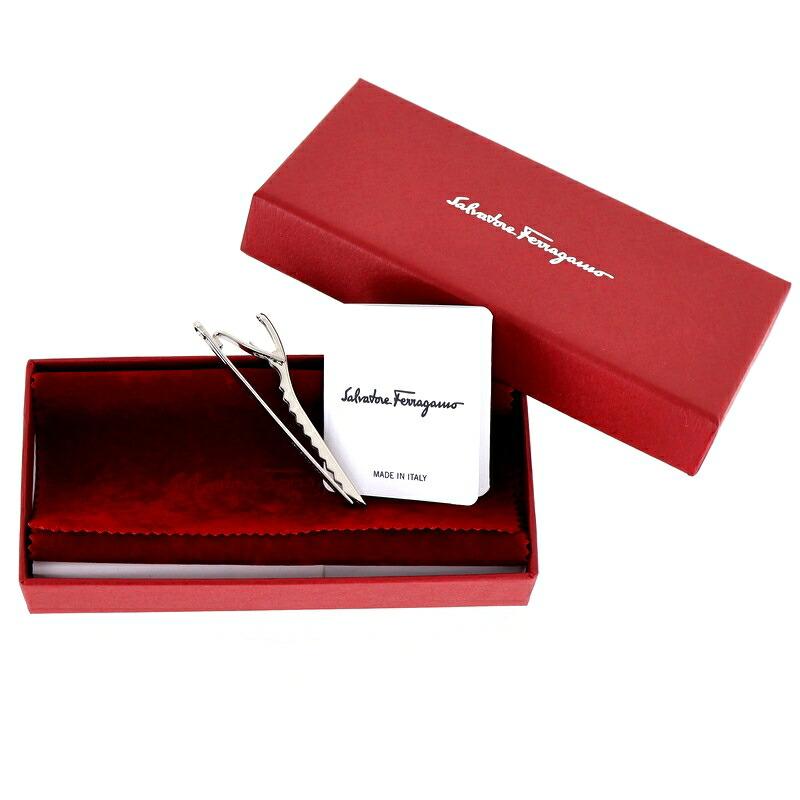 FERRAGAMO（フェラガモ） ネクタイピン 鏡面仕上げ シルバーカラー