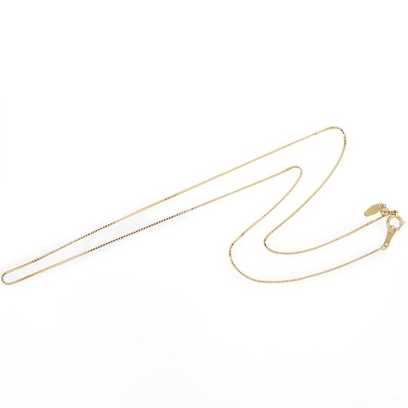 ネックレス 18k ベネチアン 45cm 2.2g アジャスター付き ベネチアン
