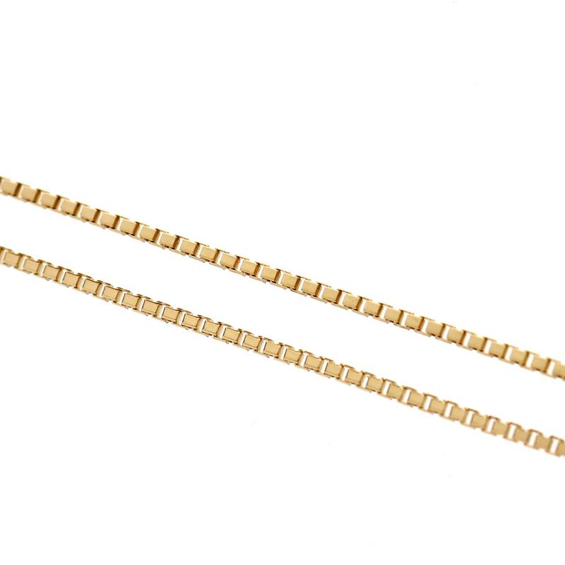 ネックレス 18k ベネチアン 45cm 2.2g アジャスター付き ベネチアン