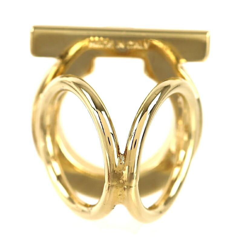 Salvatore Ferragamo サルヴァトーレフェラガモ スカーフリング  ガンチーニ/GP/箱付    ゴールドカラー レディース / 240001174093 FERRAGAMO（フェラガモ） 送料無料 本物 Farragamo スカーフリング