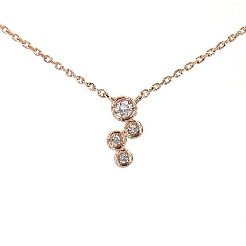 4℃（ヨンドシー） ネックレス 10k 10金 ピンクゴールド 39cm