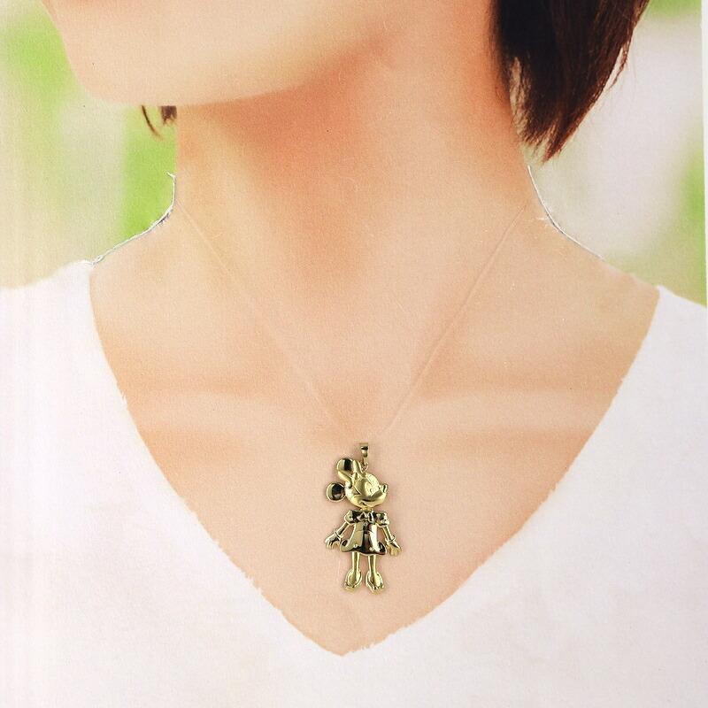 ミニーマウス１８金ペンダントトップ　美品 Disney（ディズニー） ペンダントトップ 18金 ミニー ミニーマウス
