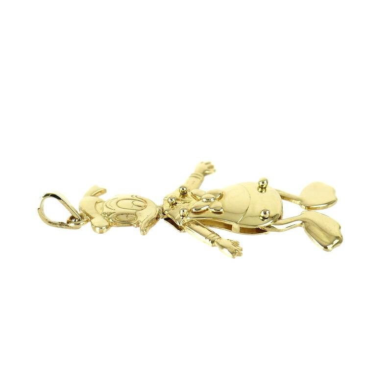 ディズニー ペンダントトップ 18金 ドナルド ドナルドダッグ
