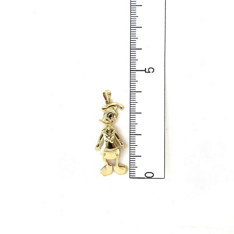 ディズニー ペンダントトップ 18金 ドナルド ドナルドダッグ