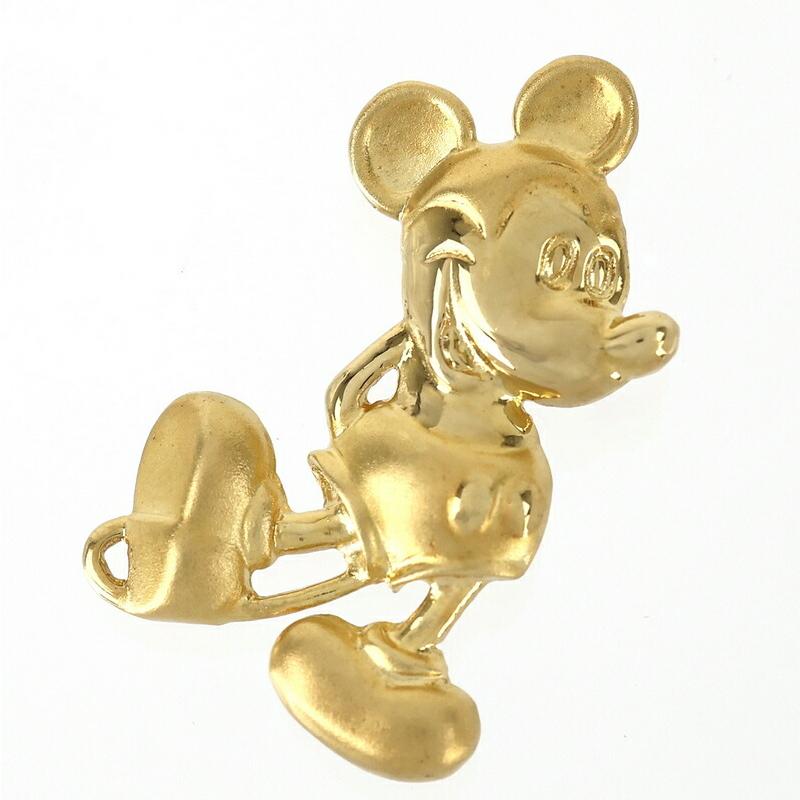 Disney（ディズニー） ペンダントトップ 18金 ミッキー ミッキーマウス