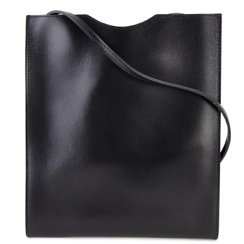 エルメス HERMES オニメトゥ カバン バッグ 斜め掛け ポシェット ショルダーバッグ ボックスカーフ ブラック HERMES（エルメス） バッグ ショルダーバッグ ボックスカーフ