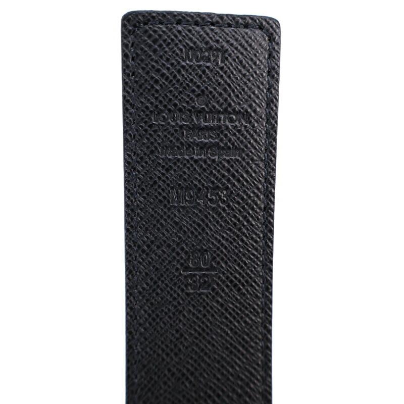 未使用級◆ルイヴィトン サンチュール（80/32）ベルト フラワー ブラック LOUIS VUITTON（ルイ・ヴィトン） ベルト レディース モノグラム サン