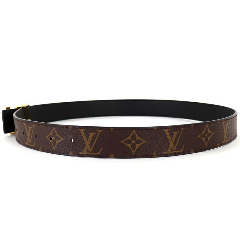 Louis Vuitton ブラックサンチュール・LVイニシャル・ベルト ルイ・ヴィトン(LOUIS VUITTON)ルイ・ヴィトン サンチュール LV