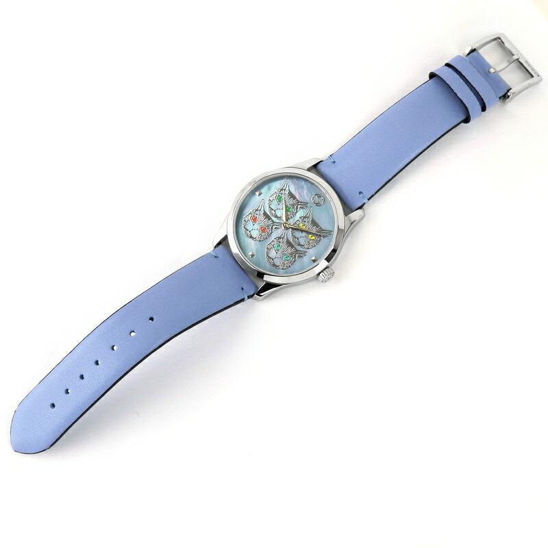 GUCCI（グッチ） 時計 ボーイズ・レディースウォッチ 革ベルト G