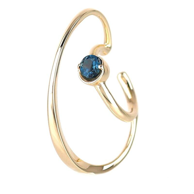 ☆*☆様 【美品★】数量限定品！ STAR JEWELRY／K10YG TIGE STAR JEWELRY（スタージュエリー） イヤーカフ K10YG ブルーストーン