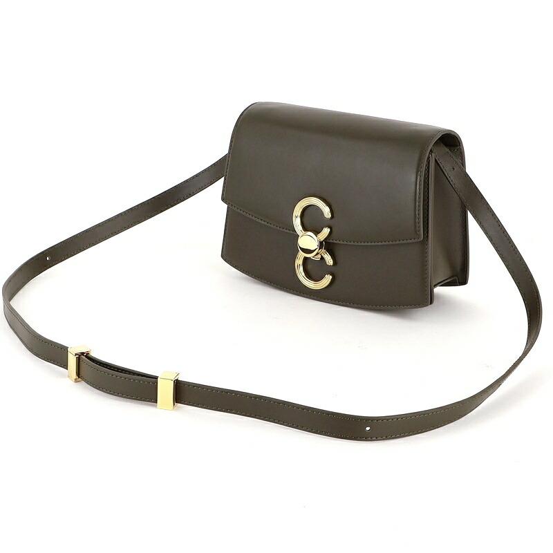 美品 【カフネ】ペンデュラムバッグ レザー ショルダー ゴールド金具 保存袋付 美品 【カフネ】ペンデュラムバッグ レザー ショルダー ゴールド金具