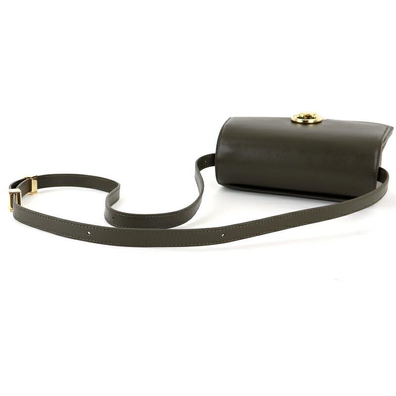 美品 【カフネ】ペンデュラムバッグ レザー ショルダー ゴールド金具 保存袋付 美品 【カフネ】ペンデュラムバッグ レザー ショルダー ゴールド金具