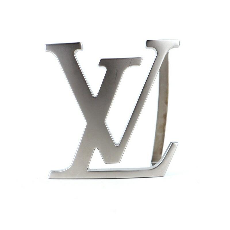 Louis Vuitton ダミエ ベルト White ロゴsilver LOUIS VUITTON（ルイ・ヴィトン） メンズ ベルト LV イニシャル