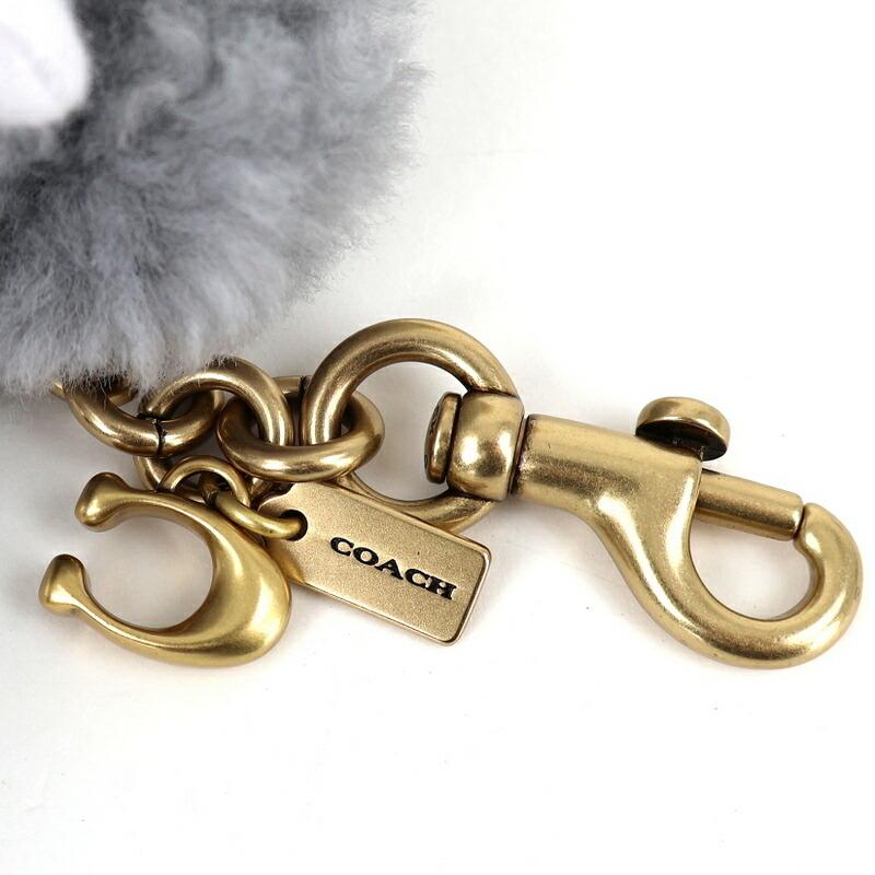COACH（コーチ） ファジー ドッグ プラッシー バッグ チャーム
