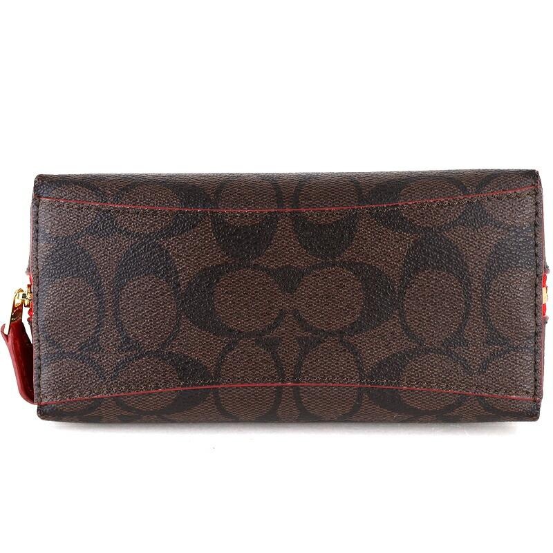 COACH（コーチ） ポーチ コスメポーチ シグネチャー F53385 ダーク