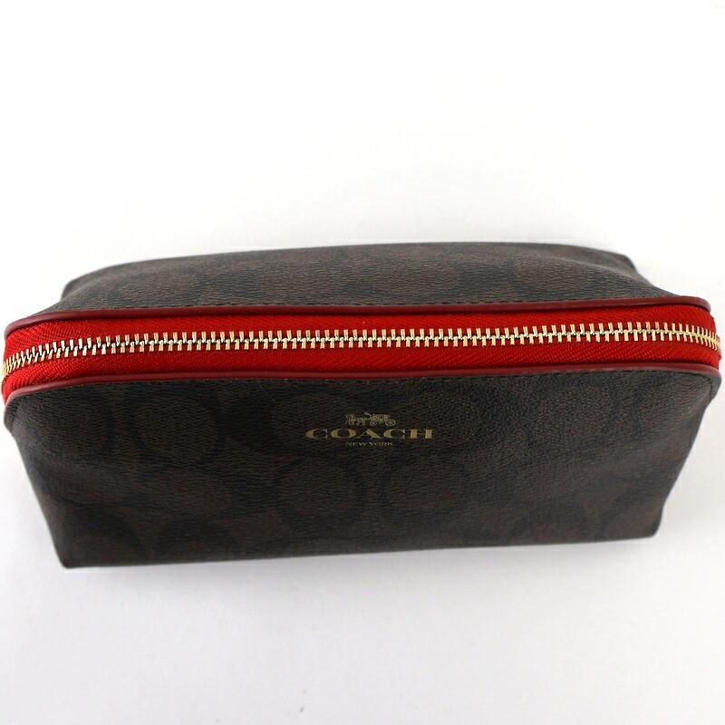 COACH（コーチ） ポーチ コスメポーチ シグネチャー F53385 ダーク