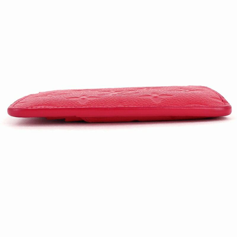 ルイヴィトン カードケース ポルトカルト ジップ アンプラント ピンク