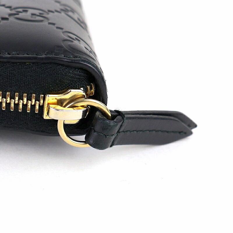 グッチシマ グッチ 財布 メンズ ラウンドファスナー長財布 ブラック