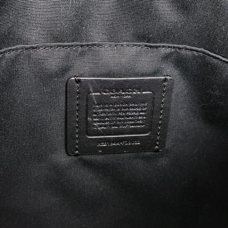 COACHコーチ 2wayレザービジネスバッグネイビー肩掛け可能A4収納可能 COACH（コーチ） バッグ 2WAYビジネスバッグ ブリーフケース ブラック