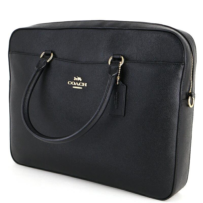 COACH コーチ ビジネスバッグ 2WAY ブラック レザー COACH（コーチ） バッグ 2WAYビジネスバッグ ブリーフケース ブラック