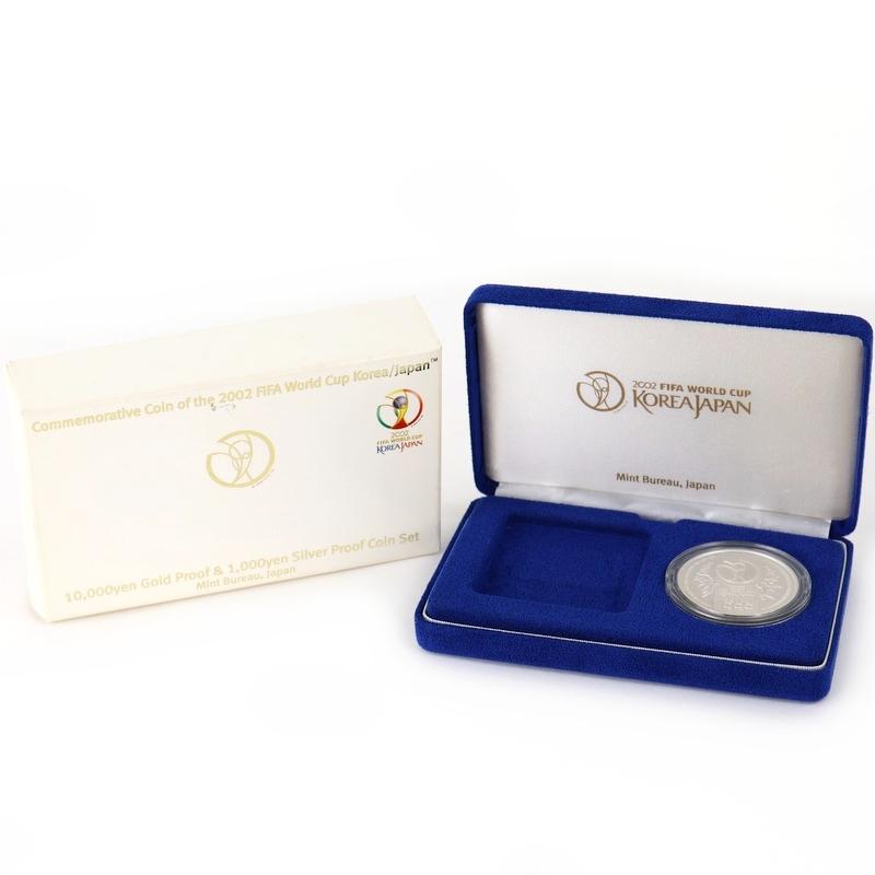 2002 FIFAワールドカップ SV1000銀製記念硬貨 箱付き 極美品 【公式通販】