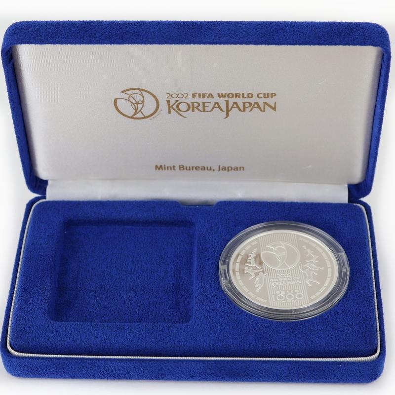 2002 FIFAワールドカップ 記念貨幣 千円銀貨 プルーフ貨幣セット 未 